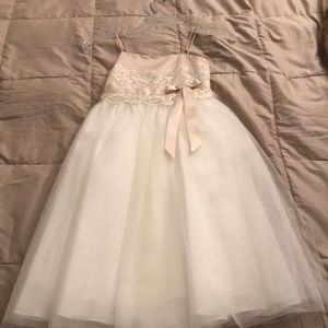 A flower girl dress